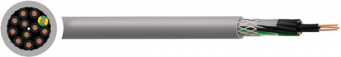 TCWB BS EN 50525 - 2 - 51 CYポリ塩化ビニールの白い数を用いる電気制御ケーブルの黒