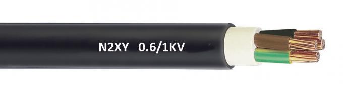 600 1000V Unarmoured低電圧ケーブルN2XY Acc。電力供給のためのDIN VDE 0276の黒