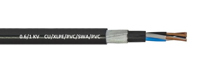 ケーブル1つのKVのCU SWA BS 5467の低電圧、XLPEポリ塩化ビニールの産業電気ケーブル