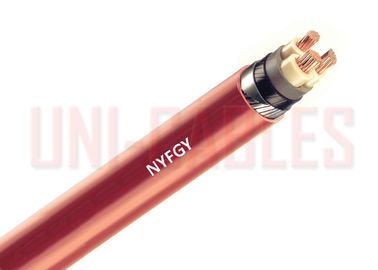 中国 電流を通された平らな鋼線のArmouringが付いているNYFGY DIN VDE 0271の低電圧ケーブルの銅 サプライヤー