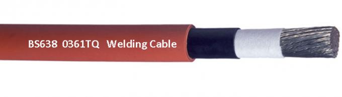 0361TQ/BS638ゴム製適用範囲が広いケーブル、100V耐熱性オレンジ電気溶接ケーブル