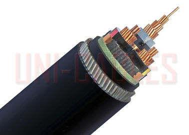 中国 19 33kv XLPE SWAの中型の電圧ケーブルのCUポリ塩化ビニールの結合テープ赤い黒 サプライヤー