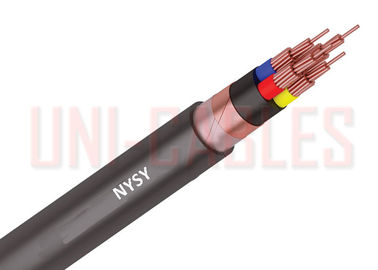 中国 NYSYのクラス1の補助的な場所のための低電圧ケーブル ポリ塩化ビニールによって絶縁される銅テープ スクリーン サプライヤー